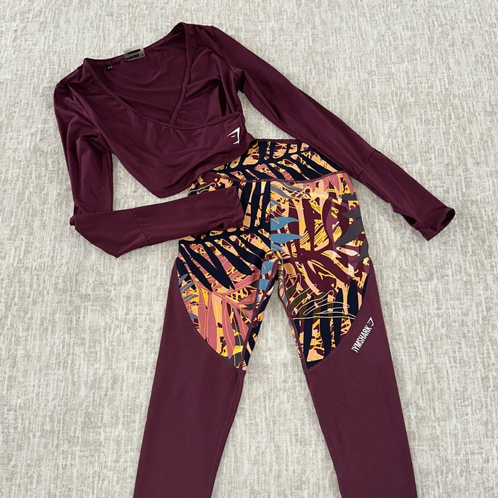 GymShark Long Sleeve Set - XS Top & Bottom